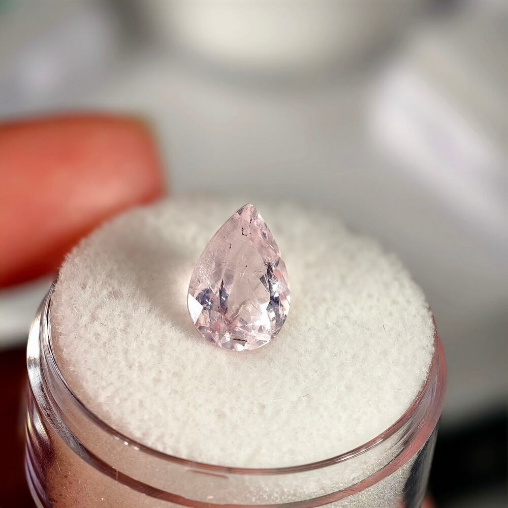 2.00ct Morganite Pear Cut Gemstone View 5